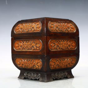 A Exquisite Zitanwood Bats Pattern Box