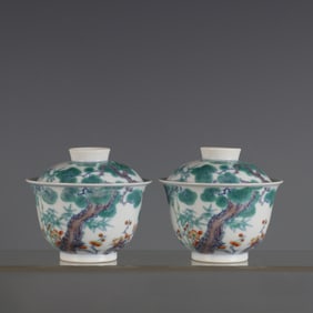 An Exquisite Doucai Pine, Bamboo and Plum Blossom Pattern Bowl