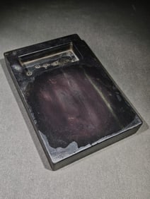 An Exquisite the Plough Pattern Inkstone,With Poem