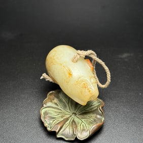 An Exquisite White Jade Pig Pendant
