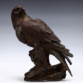 A Solemn Gilt Bronze Eagle-Shaped Censer