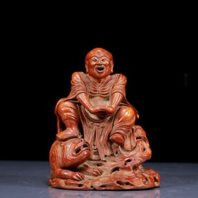An Exquisite Bamboo Arhat Ornament
