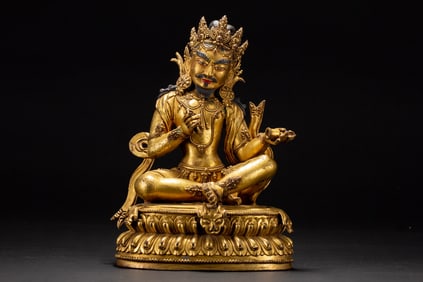 A Rare Gilt Bronze Buddha Statue