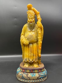 A Rare Shoushan Stone Figure Sculpture