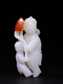 A Rare Hetian Jade Figures-Shaped Ornament