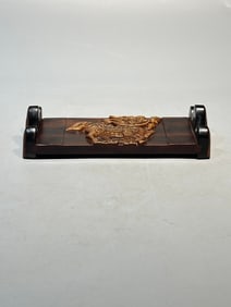 A Rare Huanghuali Wood Brush Holder