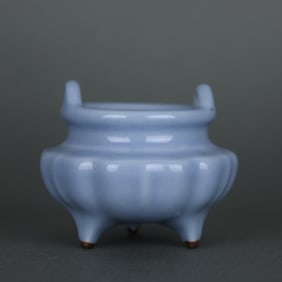 A Rare Sky Blue Glazed Stove