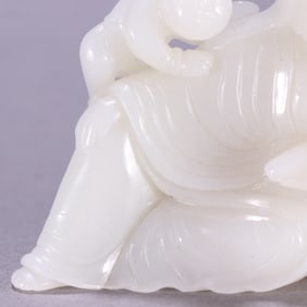 A Rare  Hetian Jade Guanyin
