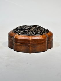 A Rare Huanghuali Wood Jewelry Box