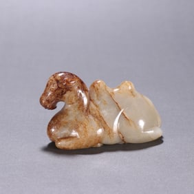 A Rare  Hetian Jade Camel