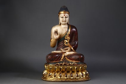 A Rare  Hetian Jade Guanyin