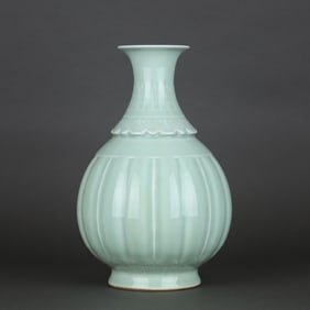 A Rare Powder Blue Glazed Vase