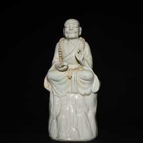 A Rare Hu tian yao Statue of Arhat