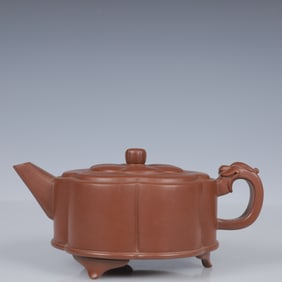 An Exquisite Purple Sands Dragon Pattern Teapot