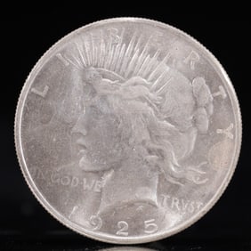 Liberty In God We Trust 1925 Sterling Silver One Dollar Coin