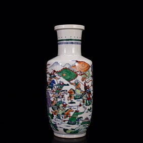A Huge Doucai Figure and Story Pattern Vase