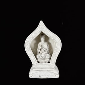 An Exquisite Blance-De-Chine Buddha Statue