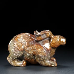 An Exquisite Gaogu Jade Rabbit Ornament
