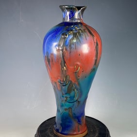 An Exquisite Guan yao Flambe Glazed Vase