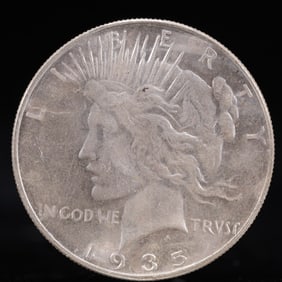Liberty In God We Trust 1935 Sterling Silver One Dollar Coin