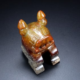 An Archaic Gaogu yu Beast Ornament