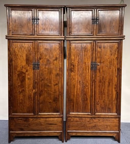 A Pair of Exquisite Huanghuali wood Cabinets