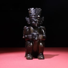 An Exquisite White Jade Figure Ornament