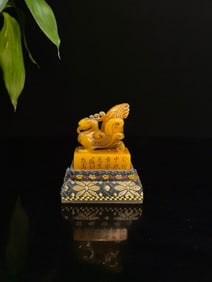 An Exquisite Tianhuang Stone Phoenix Seal,with Poem