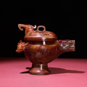An Exquisite White Jade Pot
