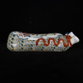 An Exquisite Blue and White Wucai Dragon and Phoenix Pattern?