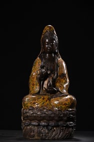 A Monumenta Cloisonne Statue of Avalokitesvara