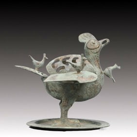A Precious Bronze Auspicious Bird Censer