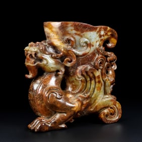 An Archaic Gaogu yu Beast-Shaped Cup