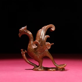 An Exquisite Gaogu Jade Phoenix Ornament