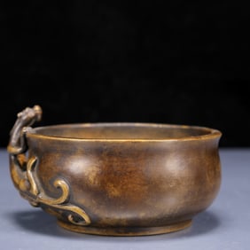 An Exquisite Bronze Chi-Dragon Pattern Censer