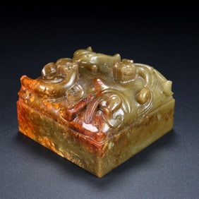 An Archaic Gaogu yu Chi-Dragon Pattern Seal
