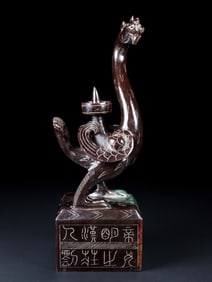 An Exquisite White Jade Phoenix Seal