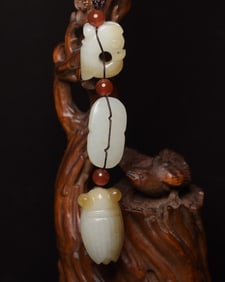 An Exquisite White Jade Cicada Pendant