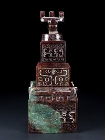 A Set of Fine White Jade Deer Seals