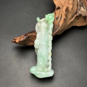 An Exquisite Jadeite Figure Pendant