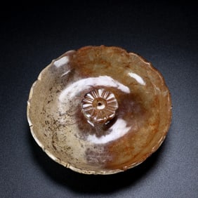 An Exquisite White Jade Lotus-Shaped Incense Holder