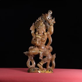 An Exquisite White Jade Figure Ornament