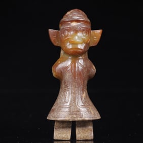 An Exquisite Gaogu Jade Figure Ornament