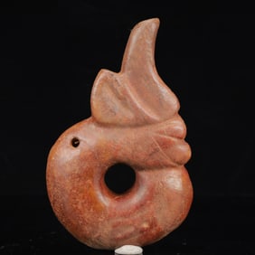 An Archaic Hongshan Culture Yellow Jade Pig and Dragon Ornament