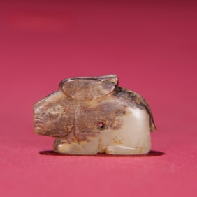 An Exquisite White Jade Rabbit Pendant
