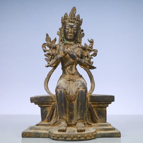 An Exquisite Bronze Statue of Tara