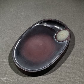 An Exquisite with poem Inkstone