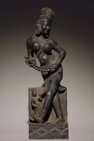 An Exquisite Limestone Statue of Gandhara