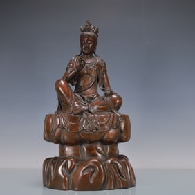 A Exquisite Eaglewood Statue of Avalokitesvara Buddha statue