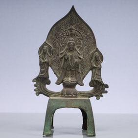 An Exquisite Bronze Buddha Statue